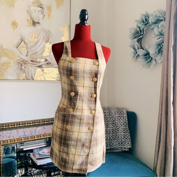 TAN MINI DRESS - Picture 1 of 10